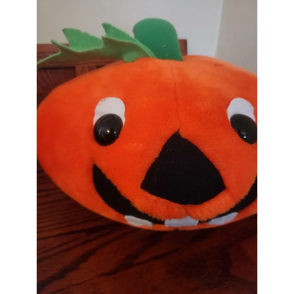 Vintage‎ HALLOWEEN Toothy Pumpkin Head Plush Fiesta Concession Corp 1991